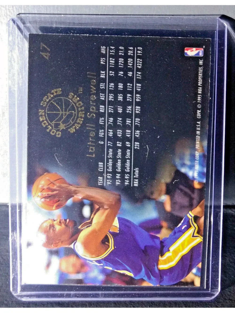 1995-96 Latrell Sprewell Flair #47 Basketball Card